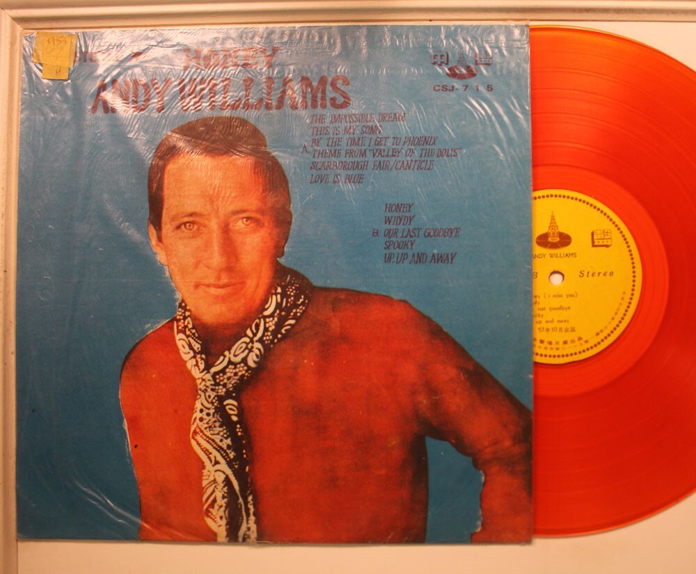 Andy Williams Import Vinile Arancione Lp Honey Su Unknown - Vg++ / Vg++