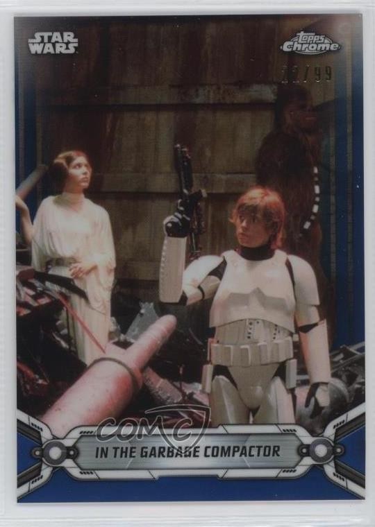 2019 Topps Star Wars Chrome Legacy Blue Refractor 22/99 Princess Leia Organa 4aw