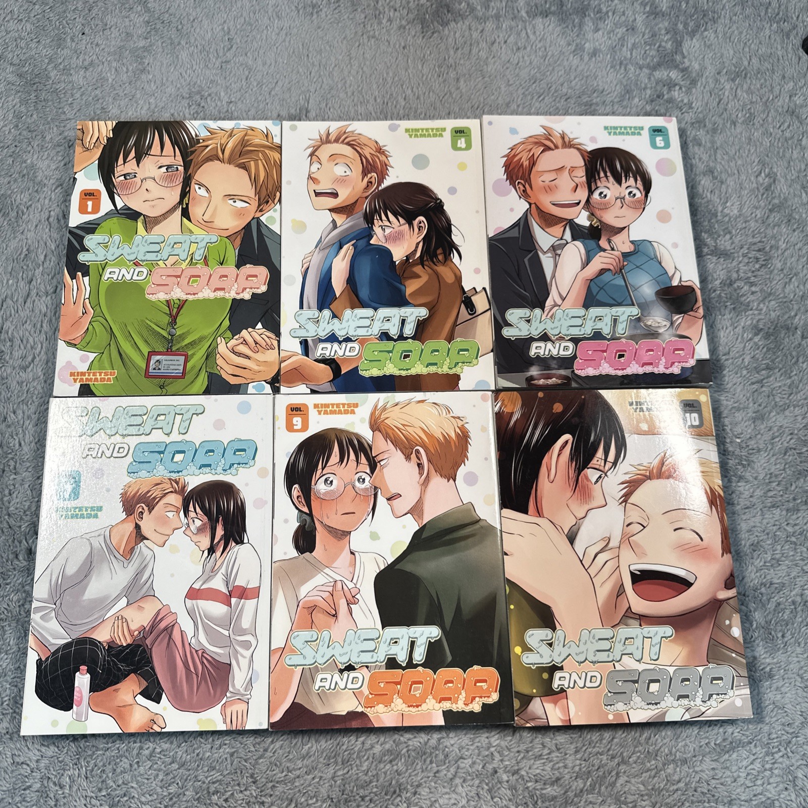 Lotto manga sudore e sapone vol 1 4 6 7 9 10 Kintetsu Yamada Kodansha fumetto inglese