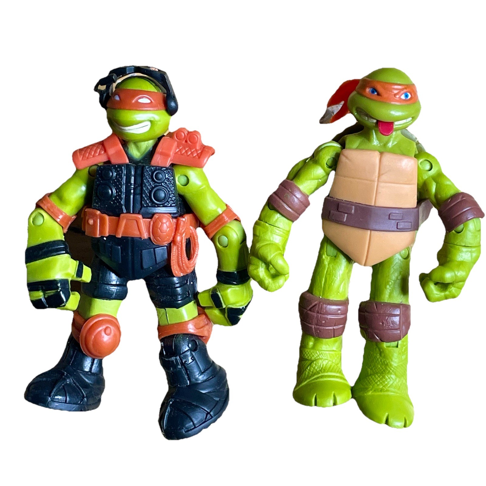 TMNT Viacom 2013 Action Figure Michelangelo Coppia 2 Stealth Poppin