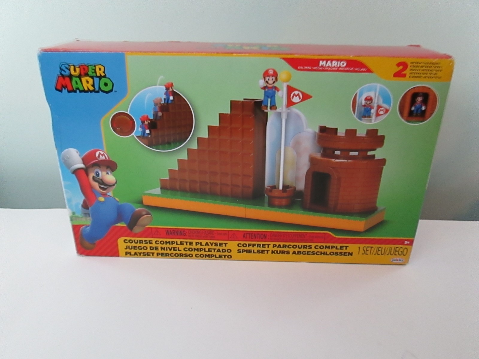 Super Mario Course Complete Playset W/ Interactive Mario Figure/Castle 42435 New