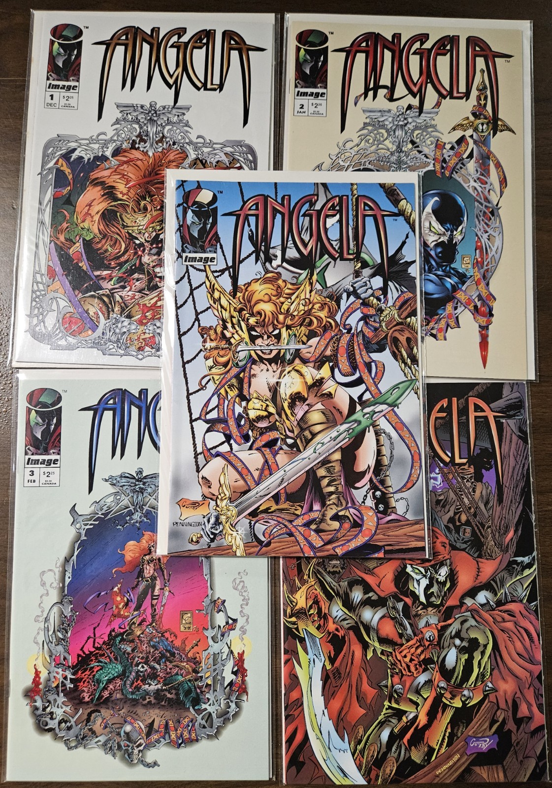 Angela #1-3 più Angela Special (2 copertine) (IMMAGINE 1994/1995) SET