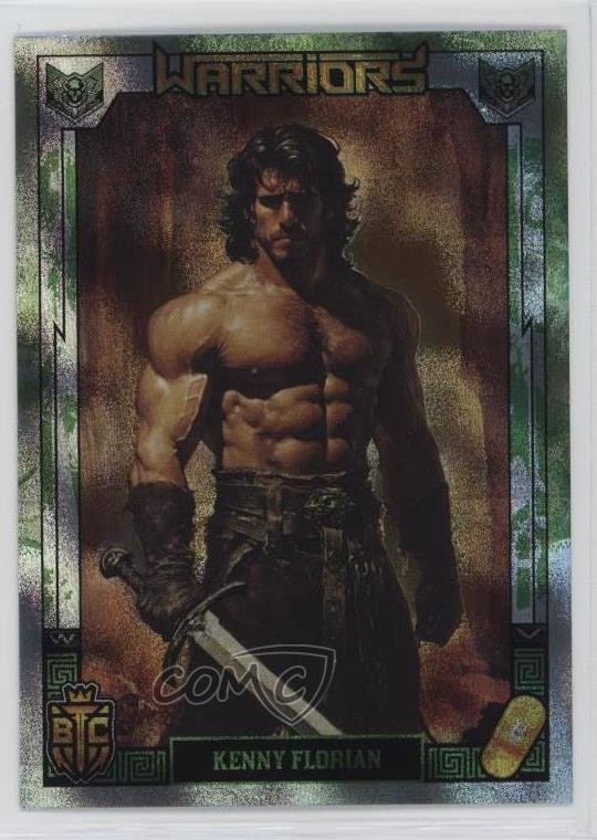 2024 Bitcoin Trading Cards: Warriors vs Villains Holofoil Kenny Florian 11vc