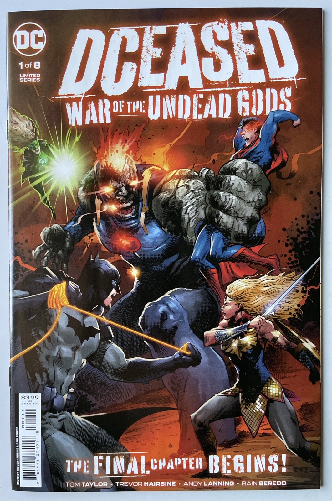 DCeased: War of the Undead Gods #1 Inizia il Capitolo Finale! Copertura Dan Hairsine