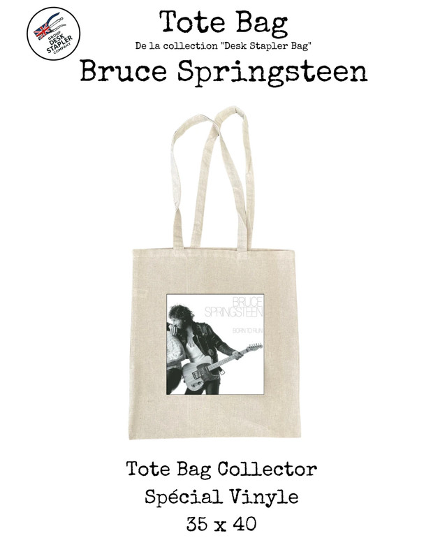 Springsteen Born to Run tote bag coton 35x40 rock