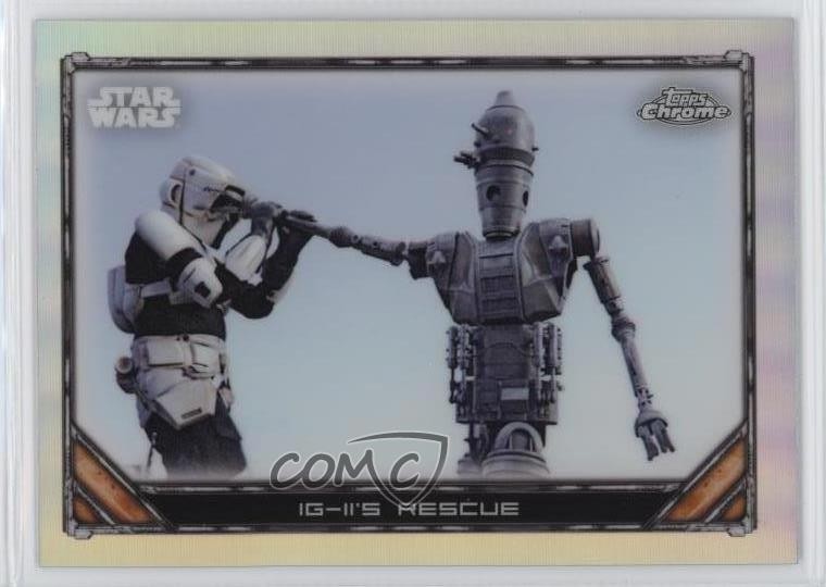 2022 Topps Chrome Star Wars The Mandalorian Beskar Edition rifrattore #S1-44 6ts