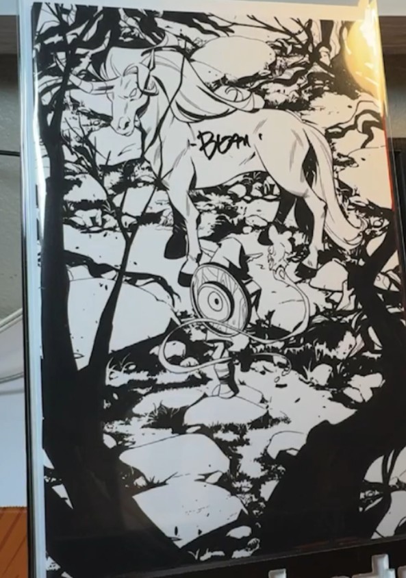 D'ORC #1 FEDERICO SABBATINI 3RD PRINT MEGACON AKIRA HOMAGE B/W SIGNED LTD 500