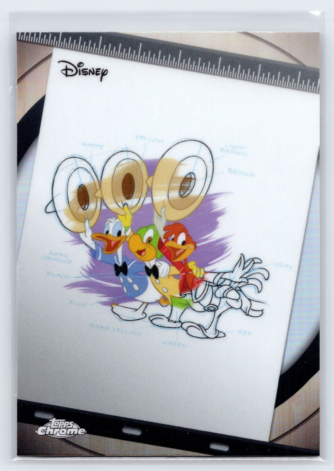 Inserto Topps Disney 2026 inchiostro cromato e vernice I tre caballeros I&P-6