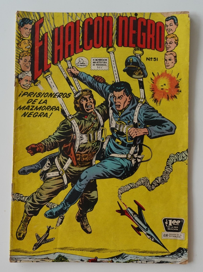 Cómic E. LA PRENSA/MEXICO EL HALCON NEGRO " 1955 #51