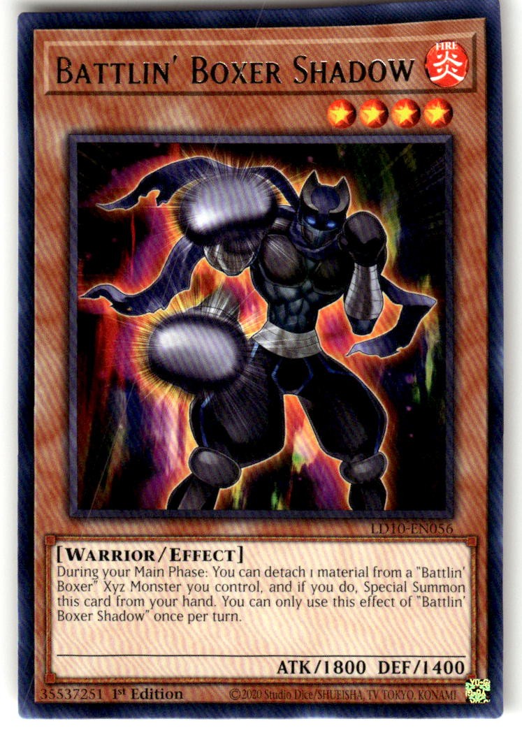 Battlin' Boxer Shadow Raro Duellanti Leggendari: Soulburning Volcano LD10-EN056 NM