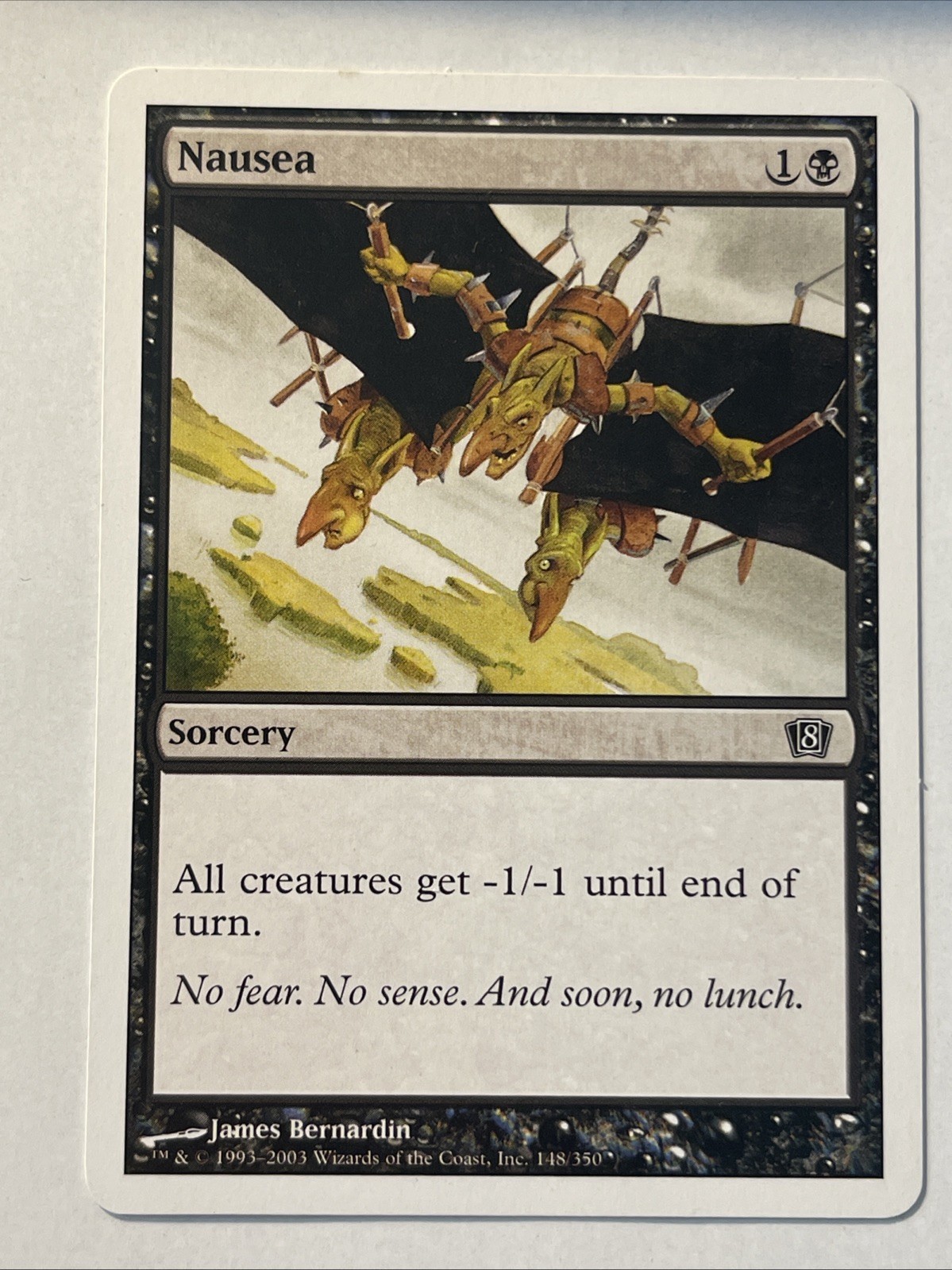 Magic the Gathering MTG Nausea (148) Ottava Edizione LP