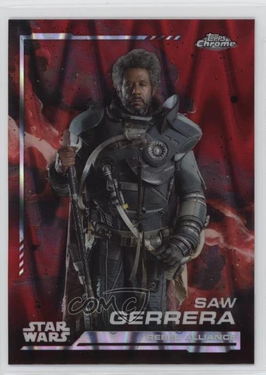 2024 Topps Chrome Star Wars Blaster Red RayWave sega rifrattore Gerrera #17 c9a