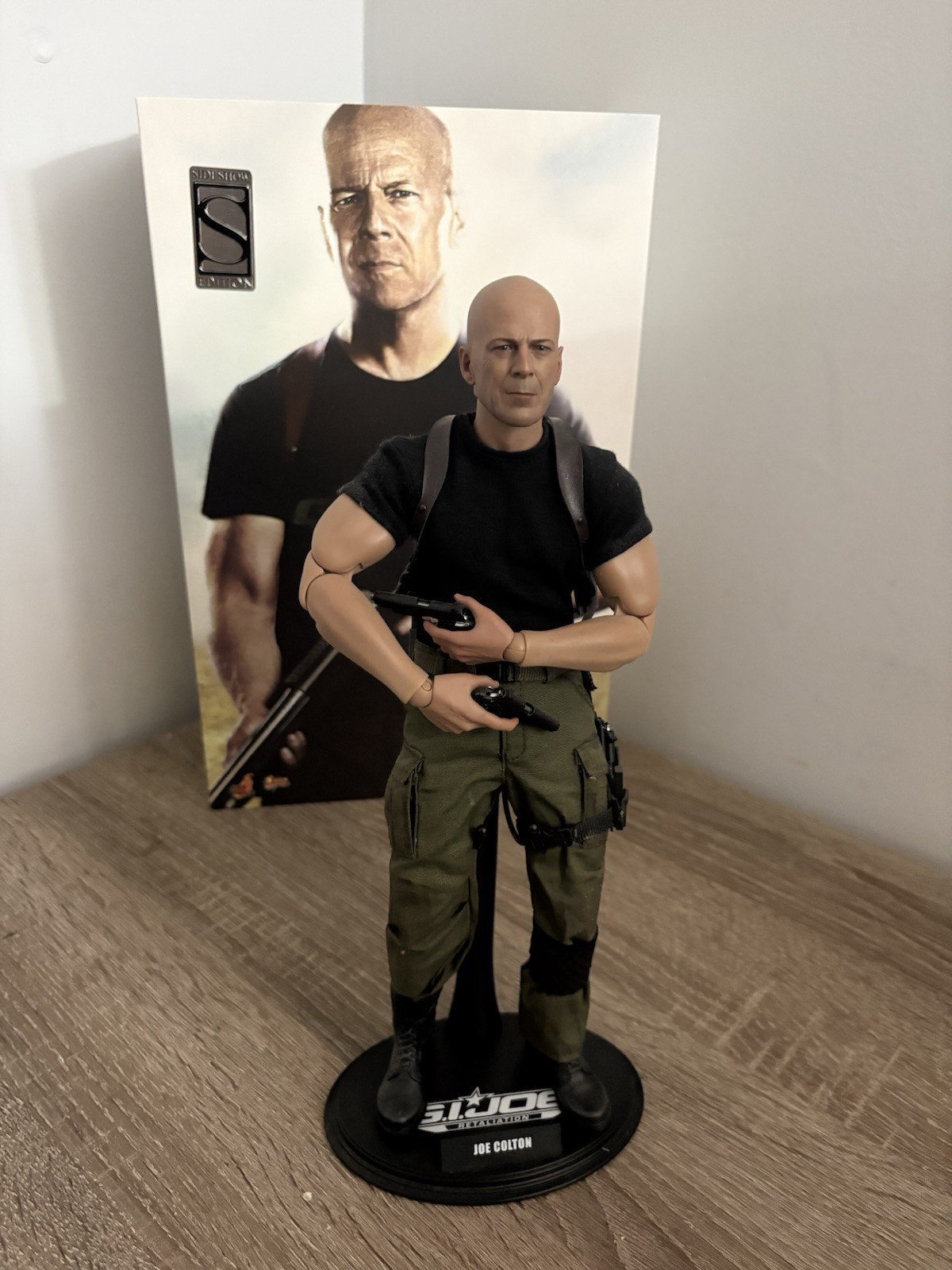 Hot Toys GI JOE Joe Colton 1/6 Figure MMS206 Bruce Willis Complete In Box