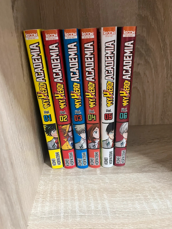 Tome mha 1 à 6 ( 4 euros par tome )