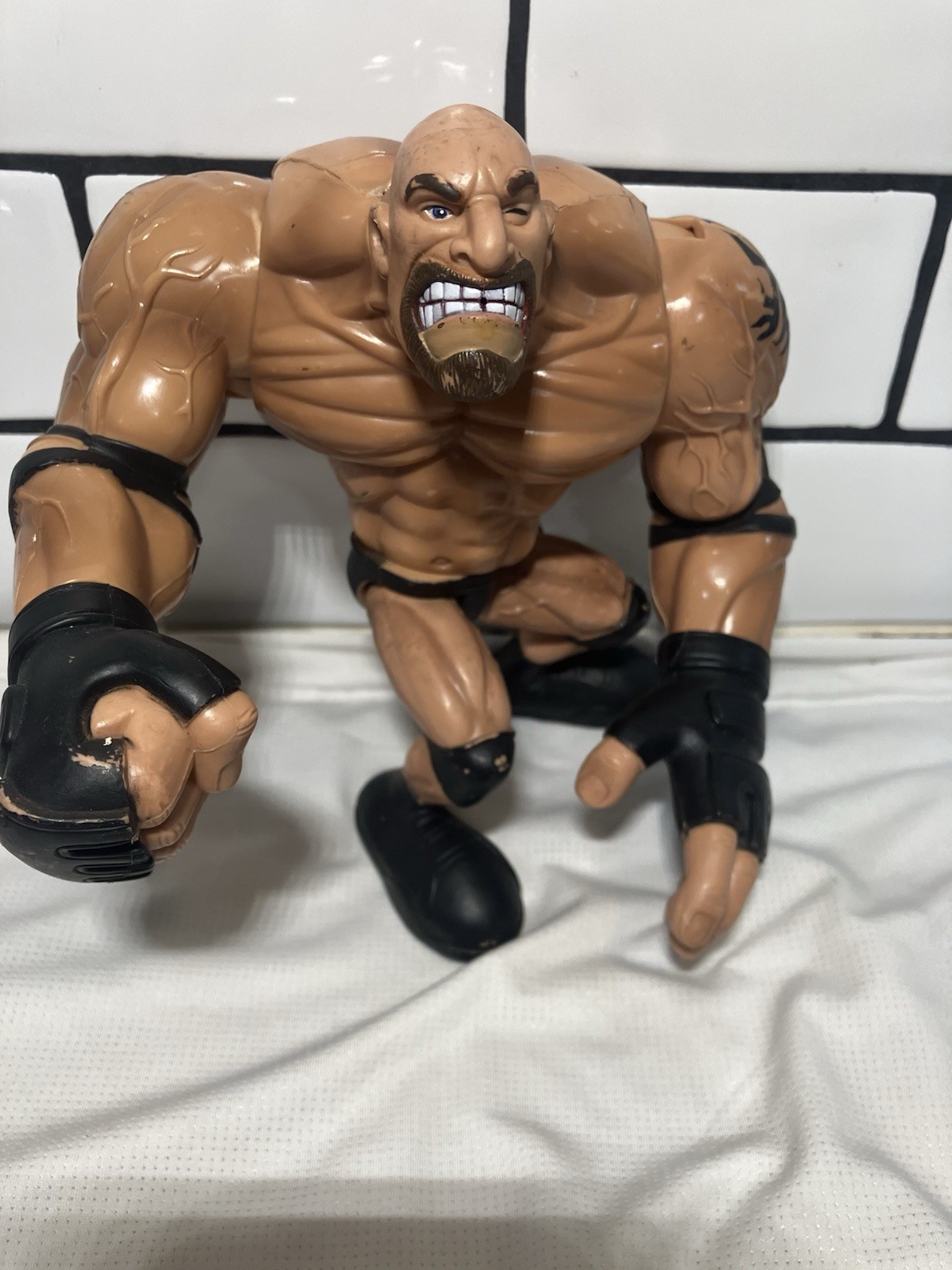 Modellino vintage 2000 Toy Biz WCW Gross-Out Wrestlers GOLDBERG raro WWE