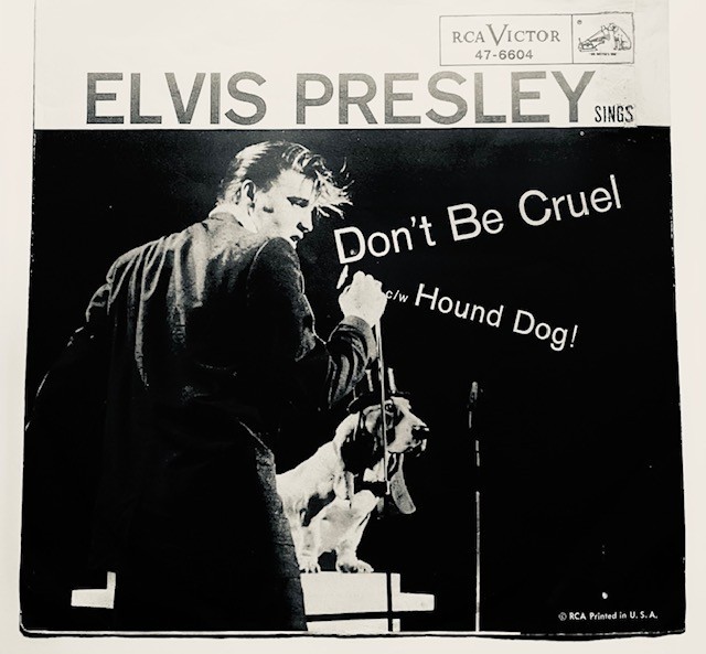 Elvis Presley 45 Hound Dog/Don't Be Cruel With Picture Sleeve 1956 Original 6604