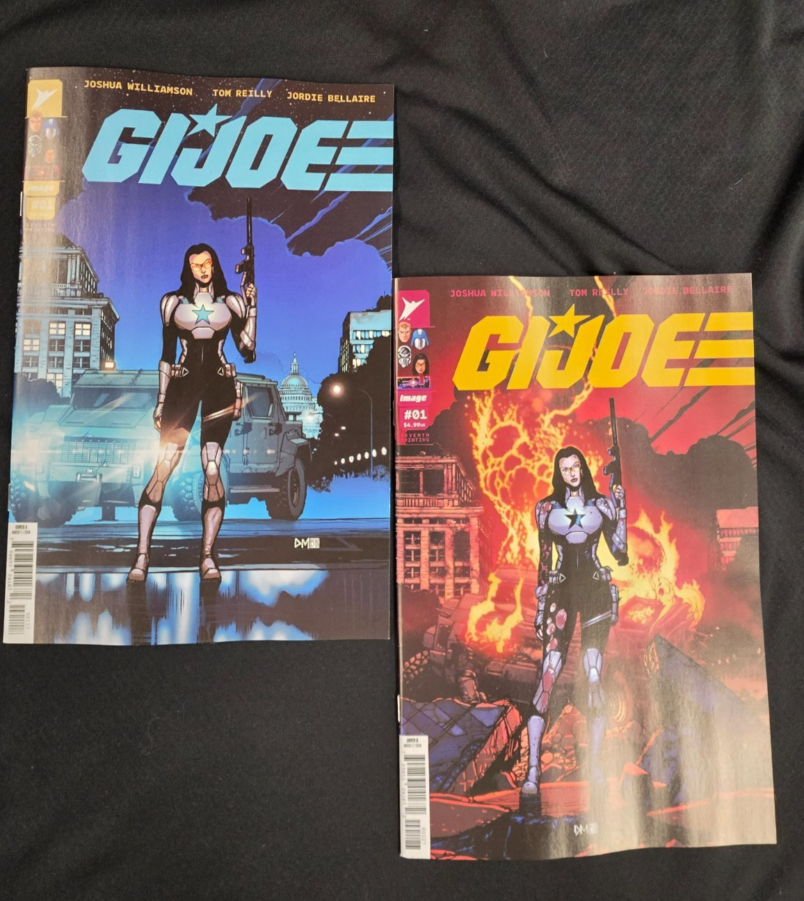 GI JOE #1 7° Stampa 2 Libro Baronessa Copertina Set Immagine Energon Universe