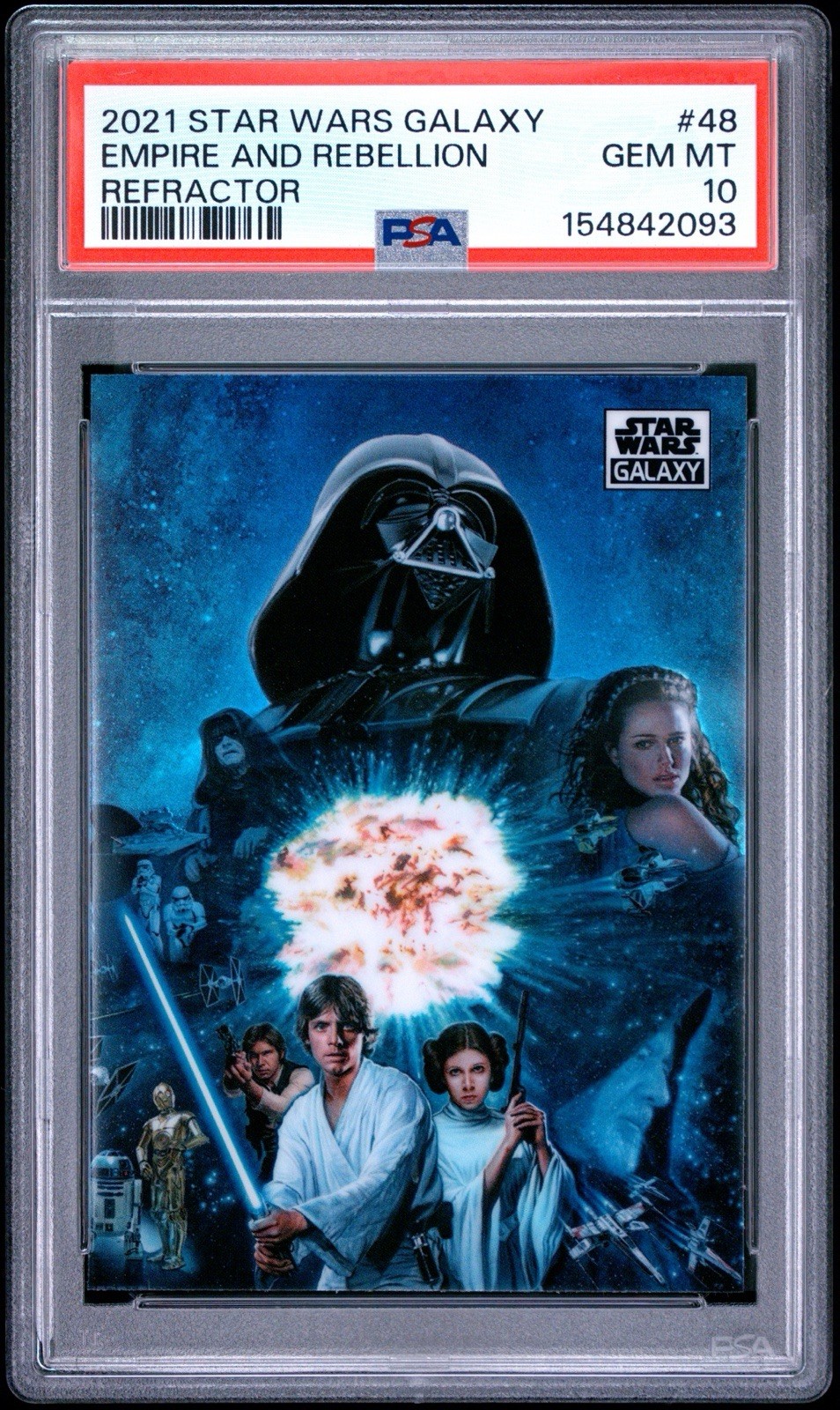 2021 Topps Star Wars Galaxy Empire And Rebellion Refractor #48 PSA 10 💥