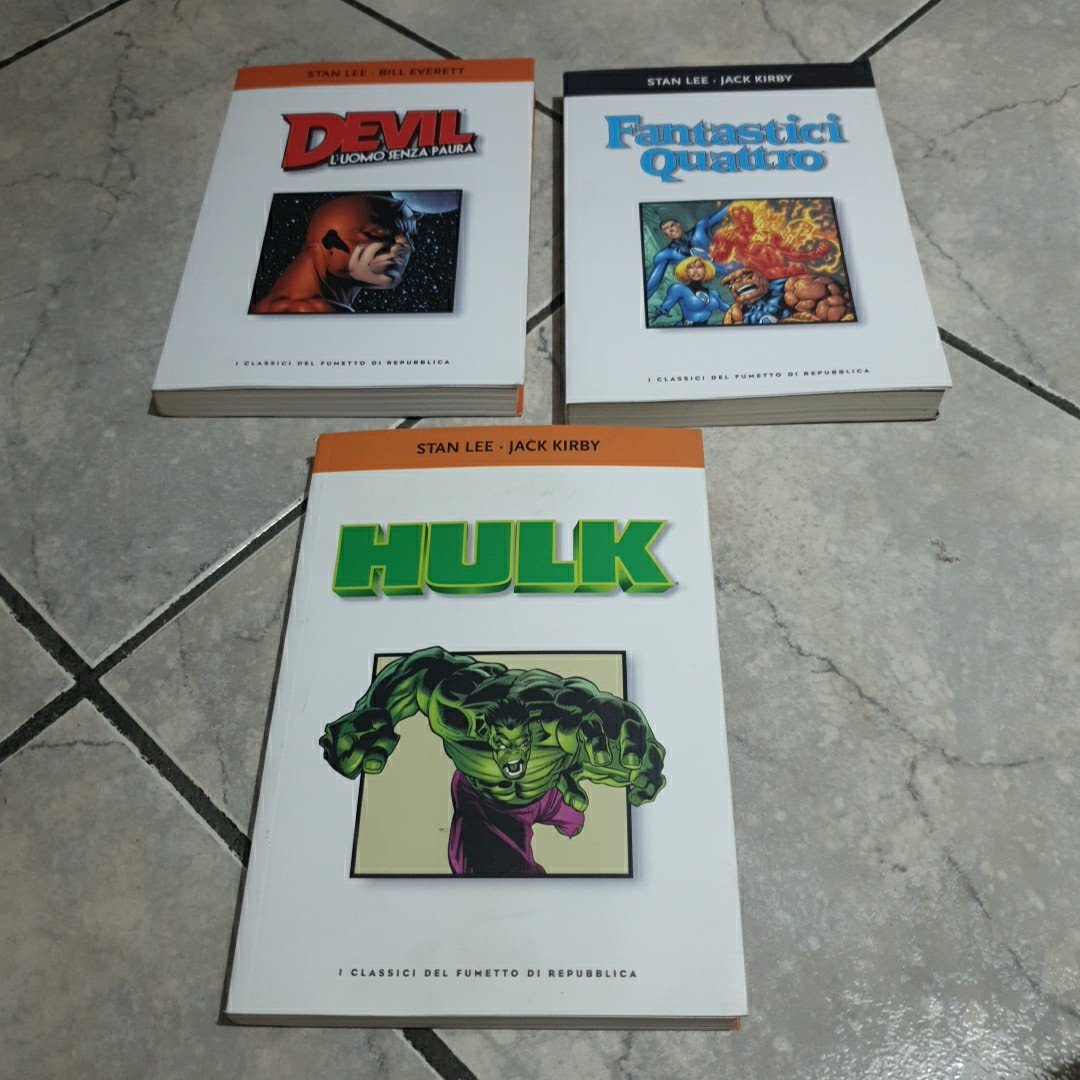 LOTTO 3 CLASSICI FUMETTO REPUBBLICA - Supereroi - Devil/Fantastici Quattro/Hulk