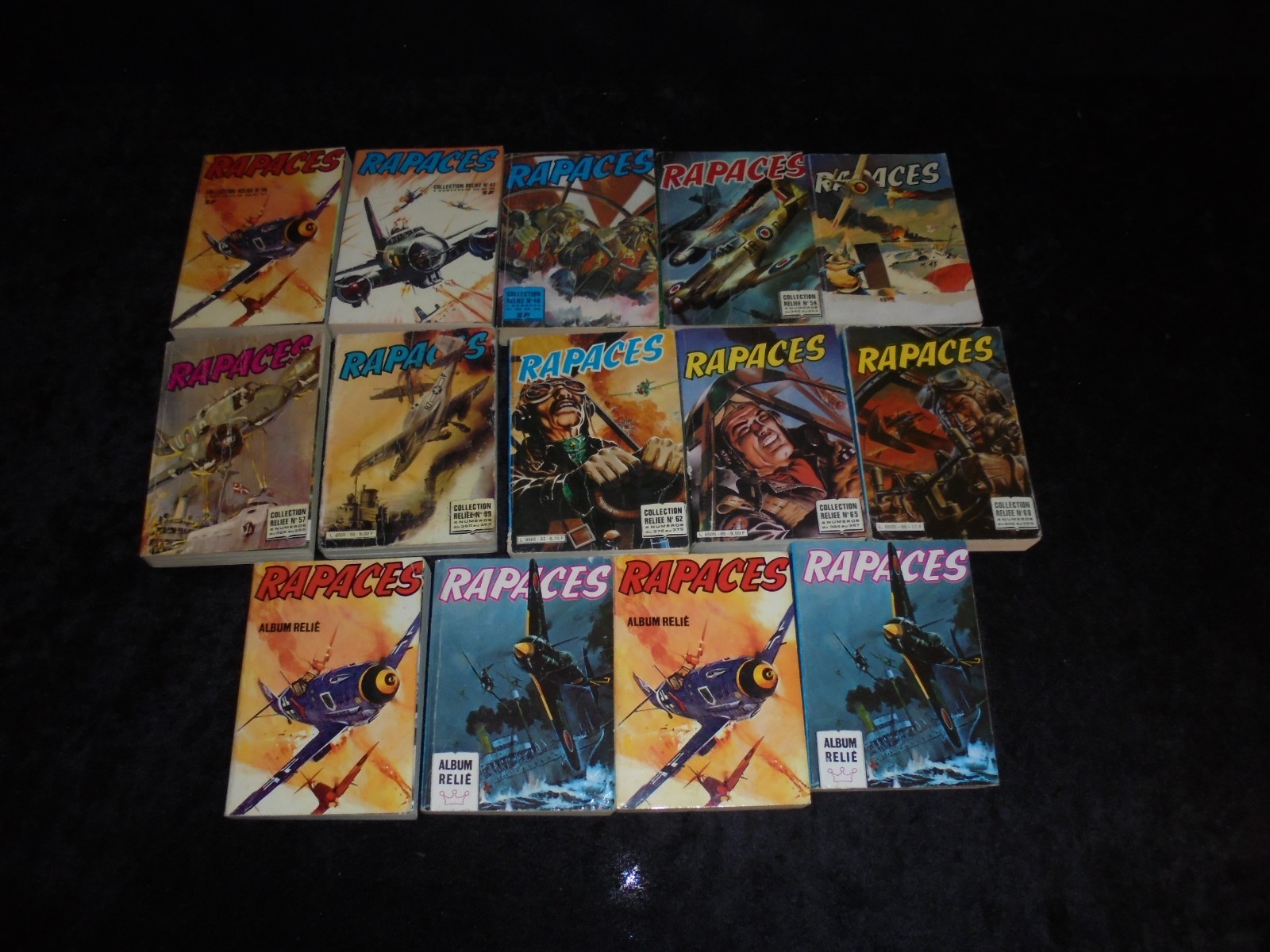 Lot Rapaces 13 albums Editions Impéria