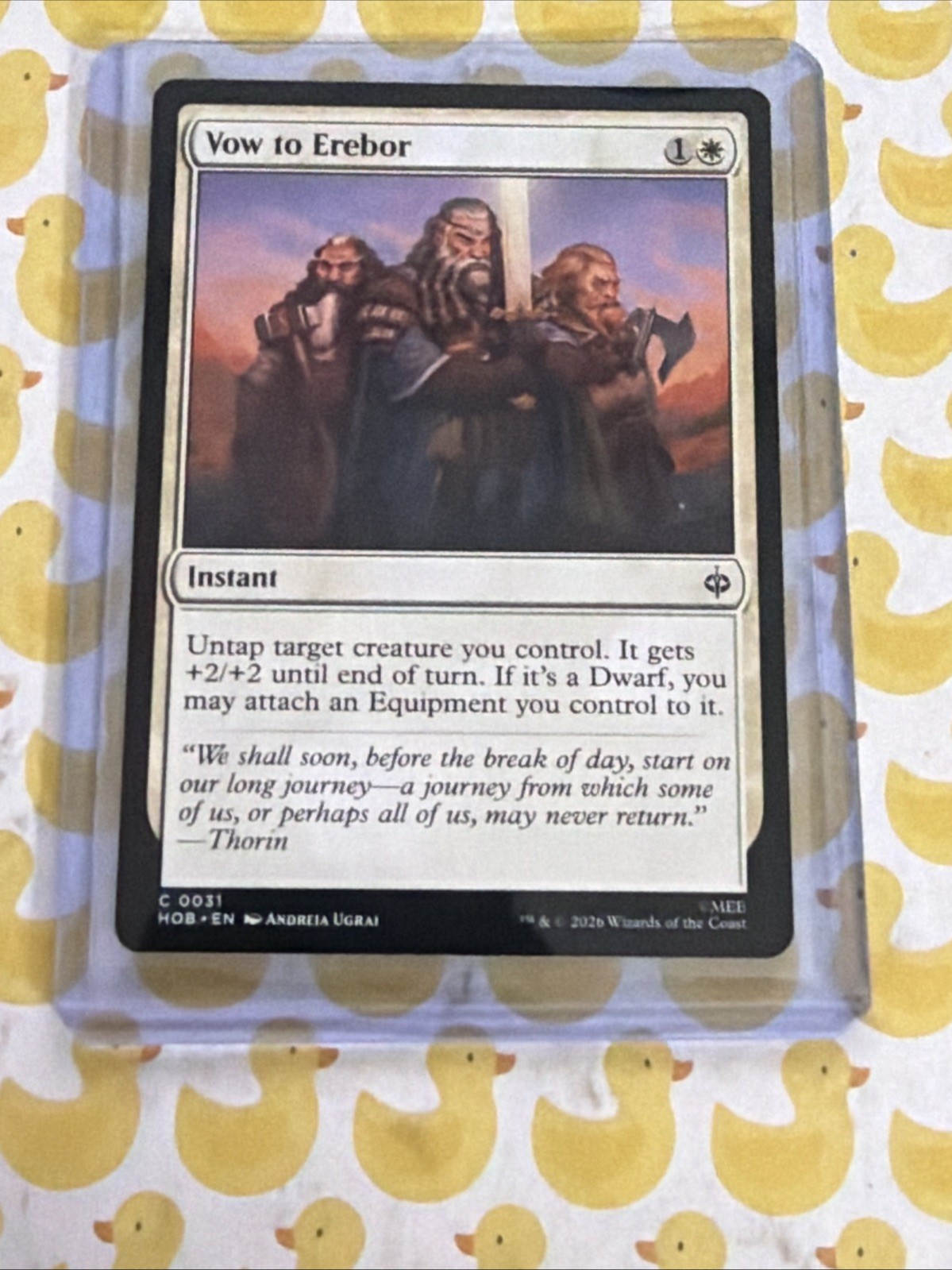 VOW TO EREBOR #31 MAGIC il raduno MTG hobbit 2026 jrr tolkien instant