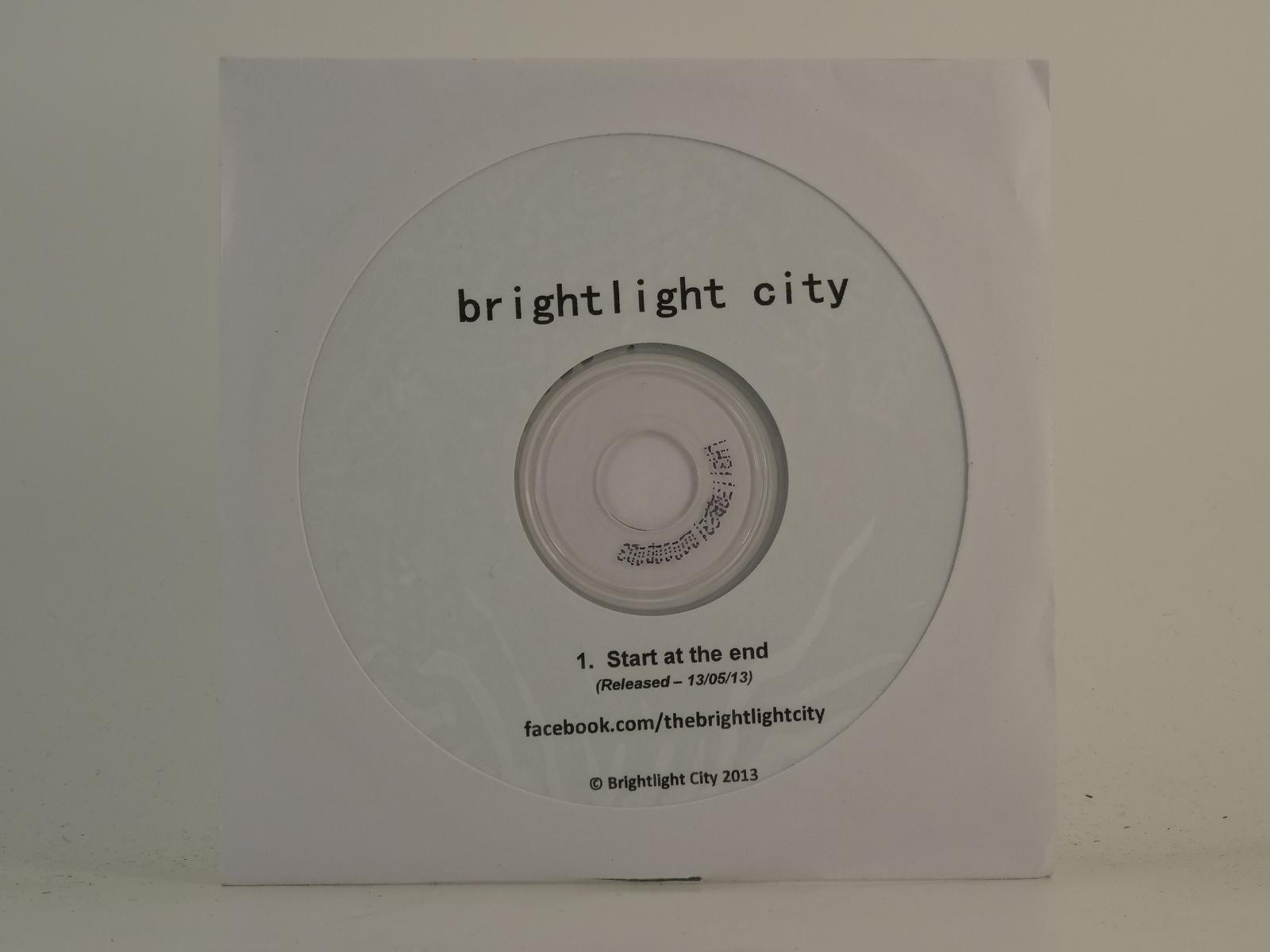 BRIGHTLIGHT CITY START AT THE END (H1) 1 Track Promo CD Single plus White Sleeve