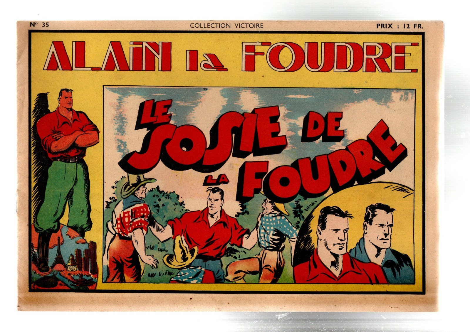 COLLECTION VICTOIRE n°35. Alain La Foudre. Le sosie de La Foudre. SAGE 1948.