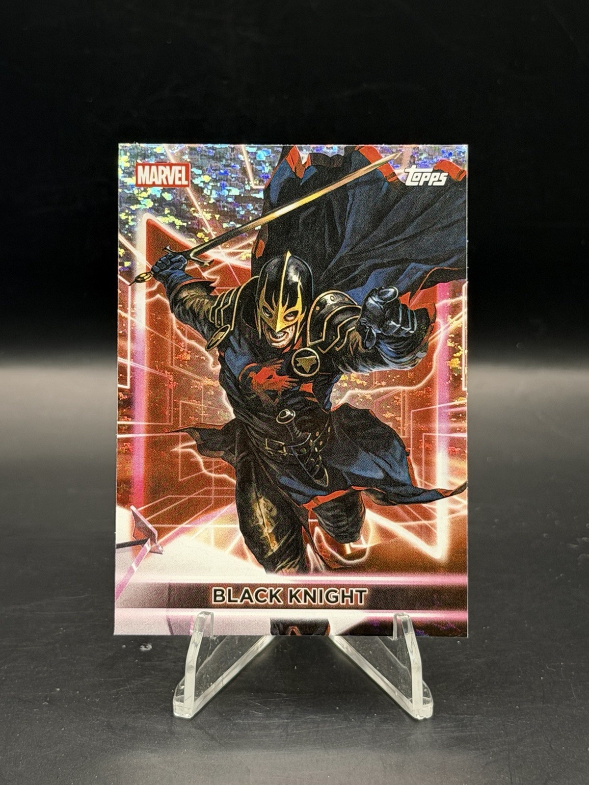 2026 Topps Marvel Neon Speckle Foil Black Knight #149