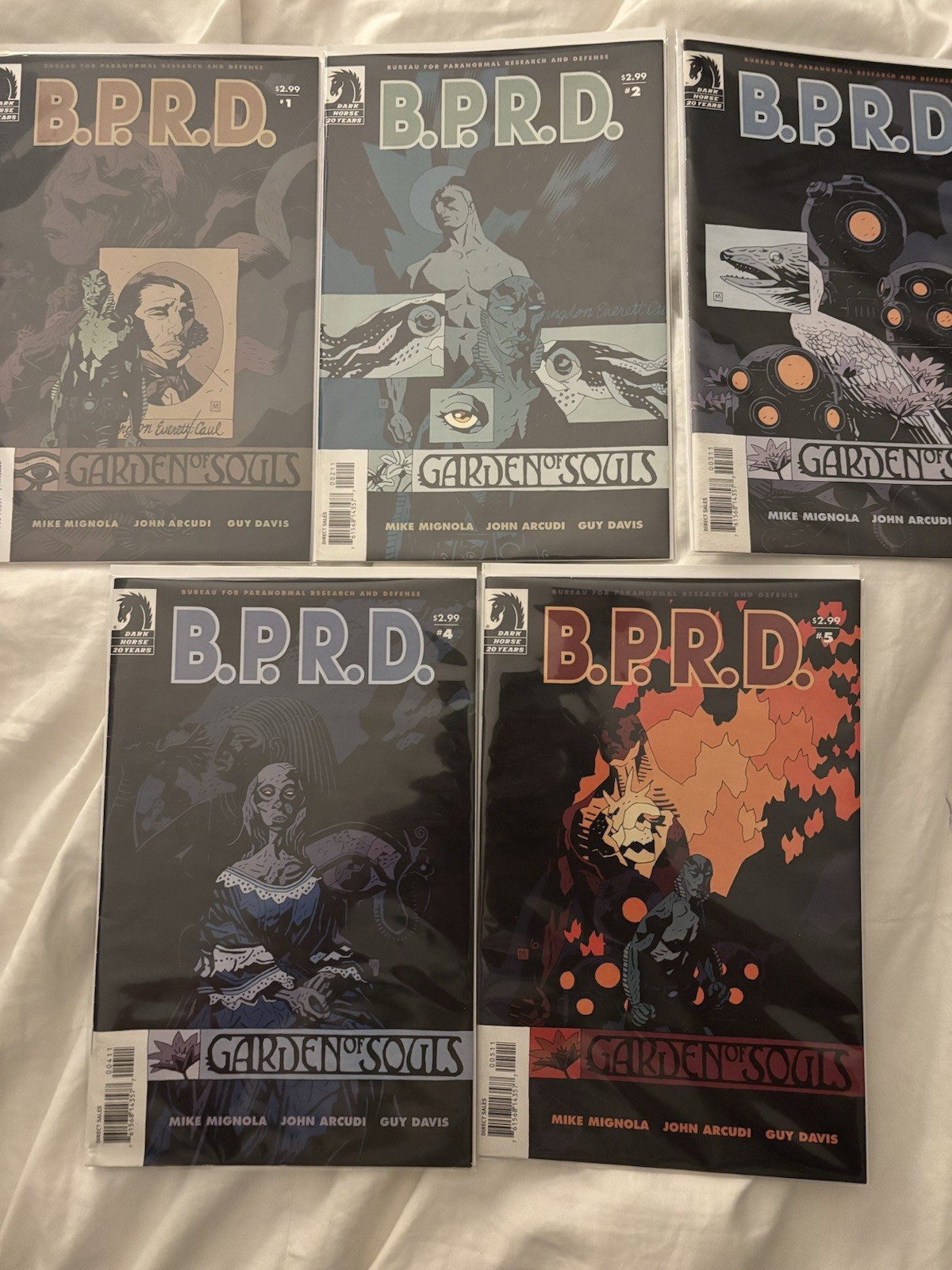 B.P.R.D.: Il Giardino delle Anime #1-5 Set Completo (2007) Dark Horse Comics