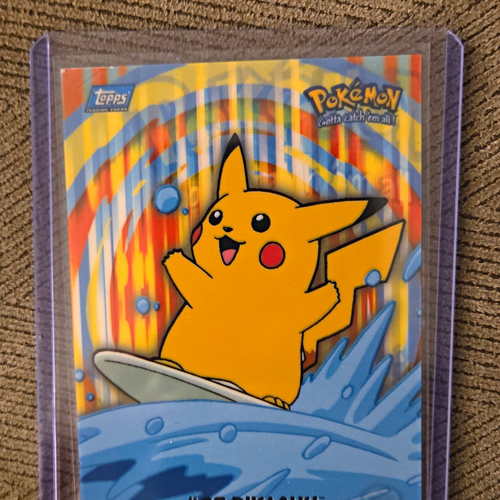 Carta Adesivo Topps 2000 Pokémon Il Film 2000 Pikachu #4 Inglese