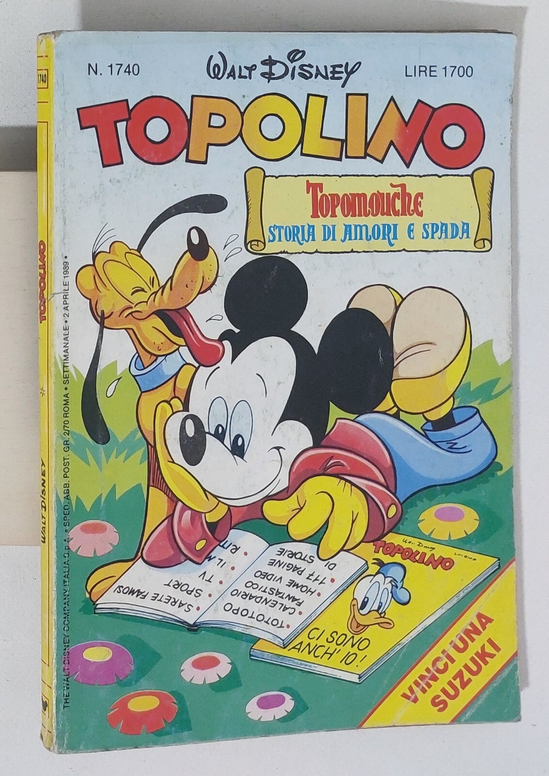 65139 TOPOLINO libretto n. 1740 - Disney 1989