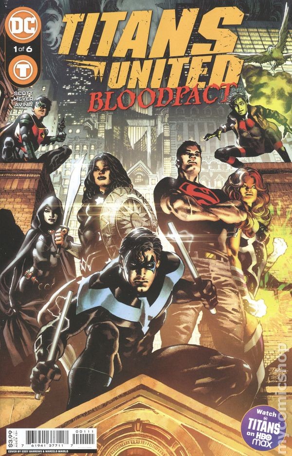 Titans United Bloodpact 1A NM 2022 Stock Image