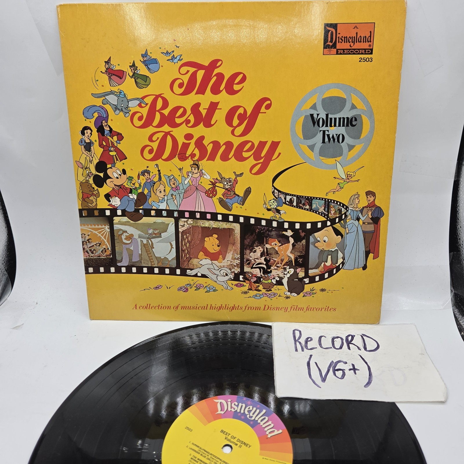 The Best Of Disney Volume Two Vinyl LP 1978 Disneyland VG+