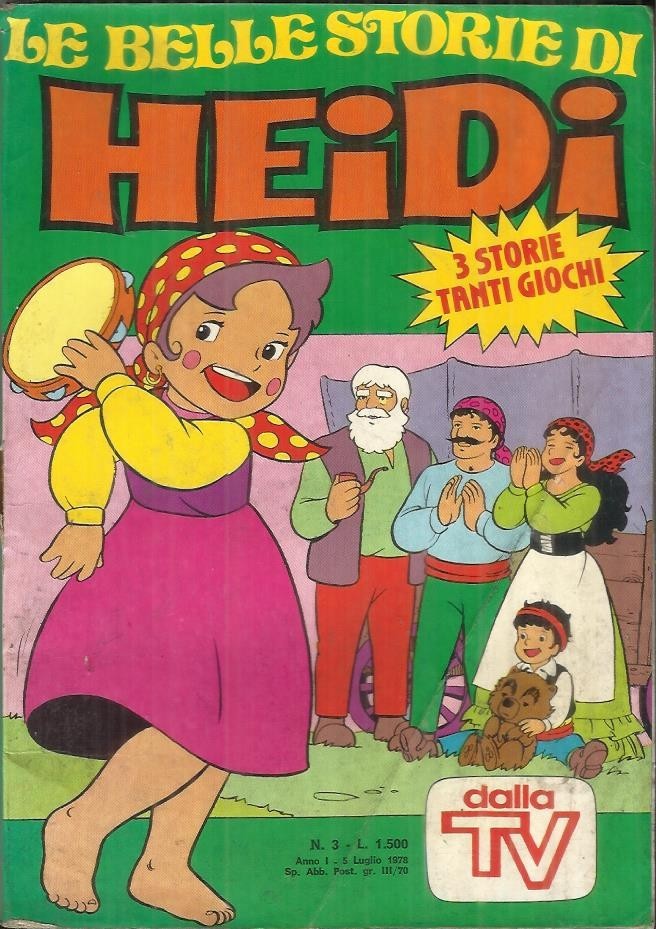 LE BELLE STORIE DI HEIDI DALLA TV n° 3 (Edierre, 1978)