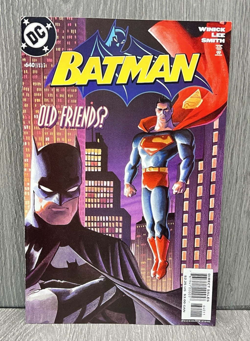 Copertina Batman #640 (2005) DC Comics Paul Lee - Riunione di famiglia Pt 2 Judd Winick