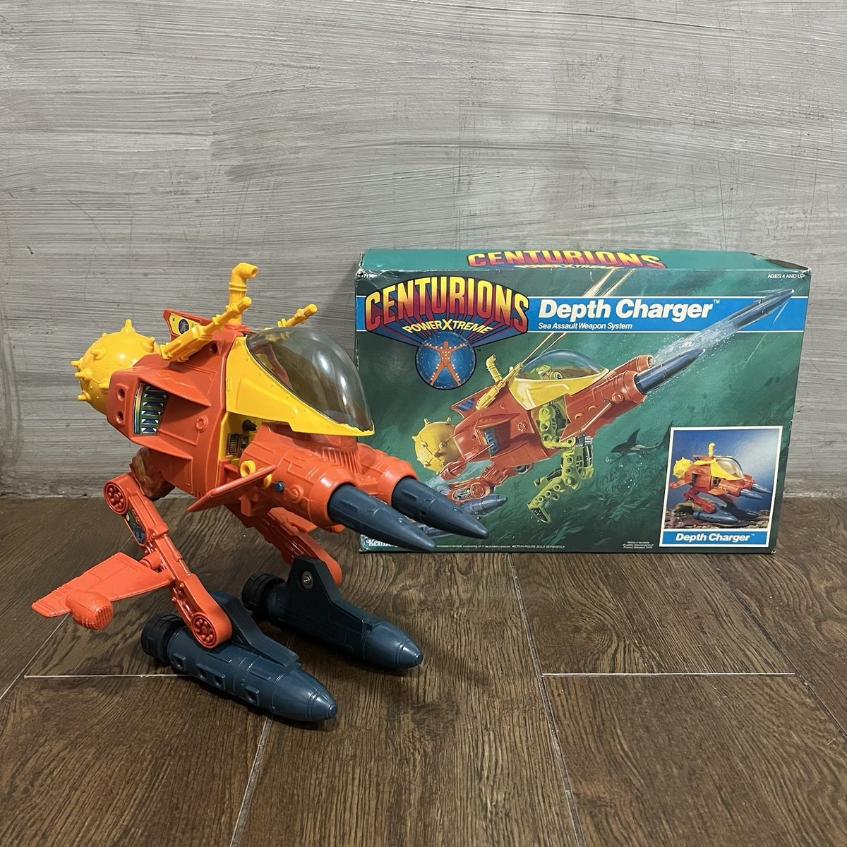 Kenner Centurions caricatore di profondità con scatola originale tutti i pezzi 1986 vintage