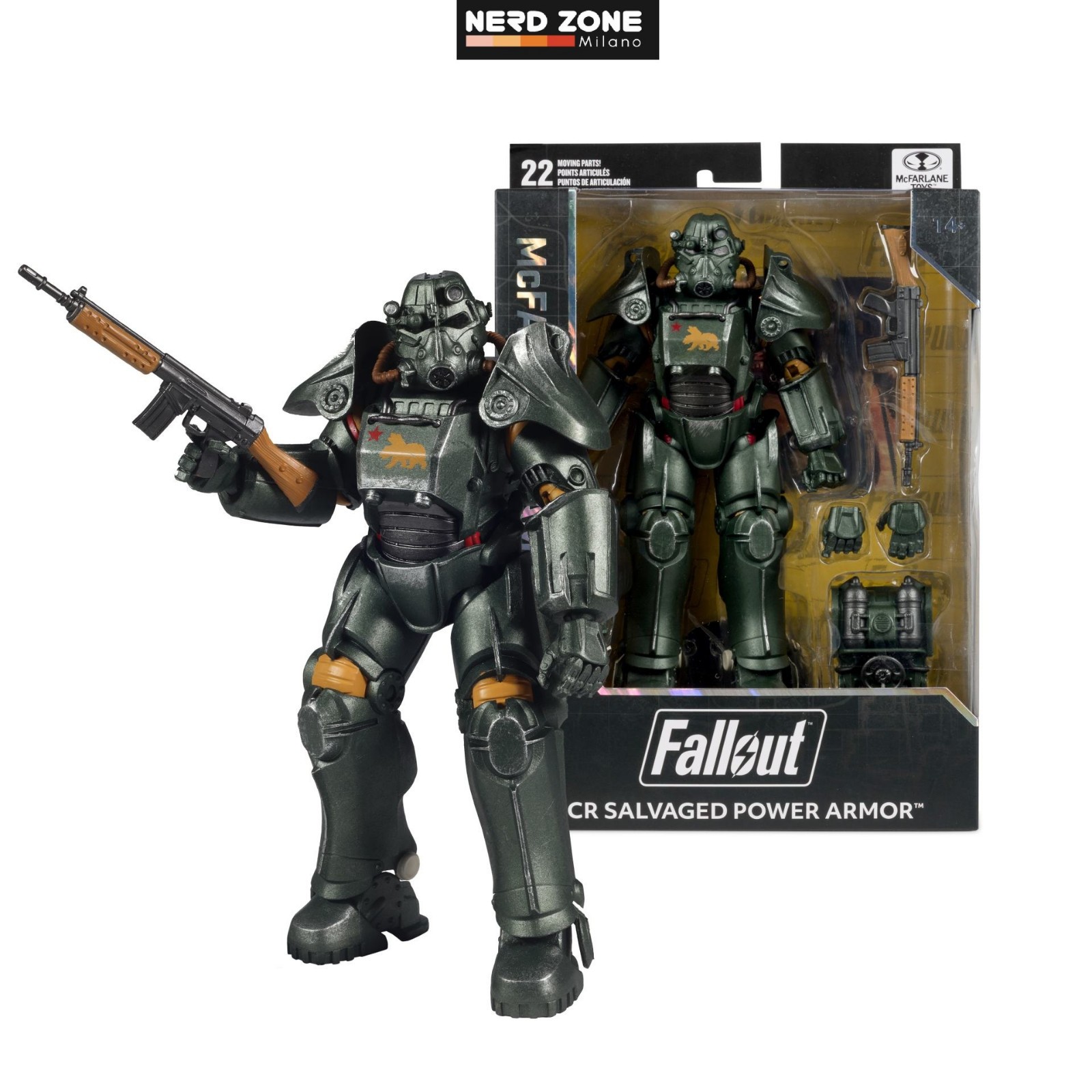PRE ORDINE - McFARLANE Gaming Ed 7in Fallout New Vegas Wv2 T-45 Armor Ncr