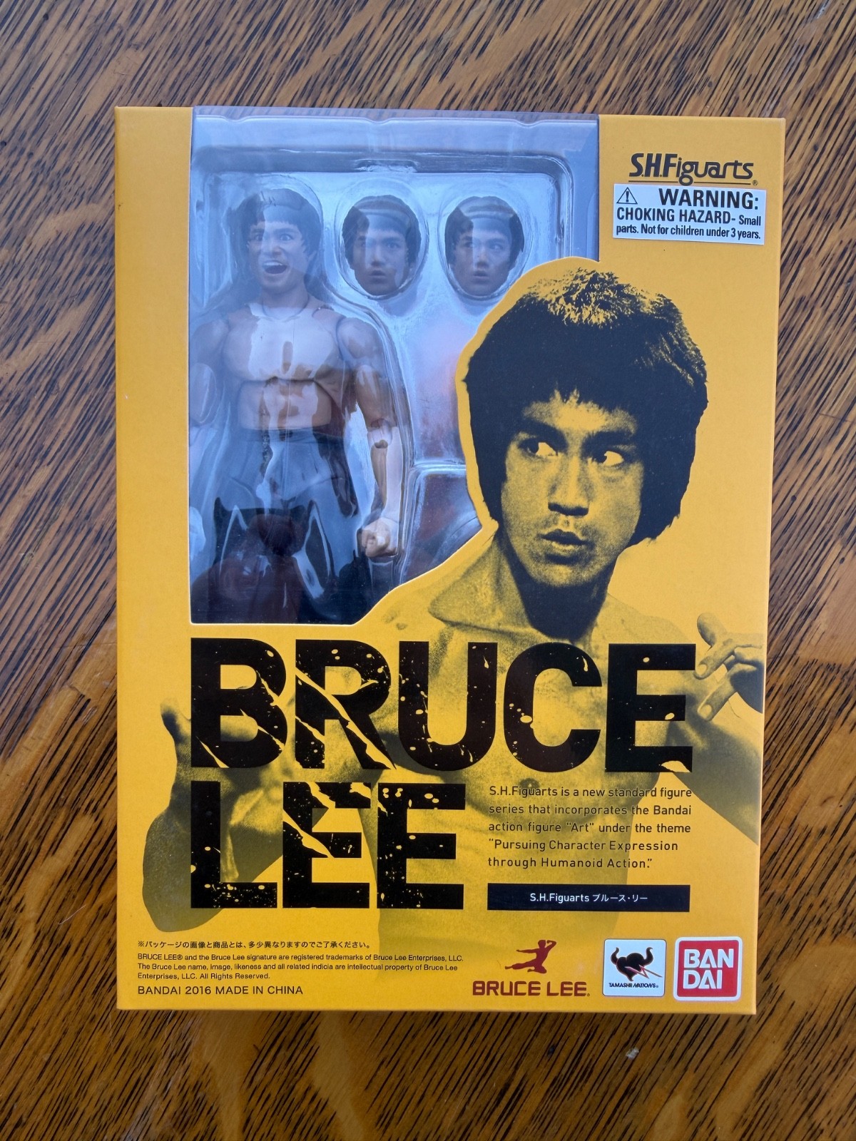 Bandai S.H.Figuarts Bruce Lee Action Figure (2016) Tamashii Nations Open Box