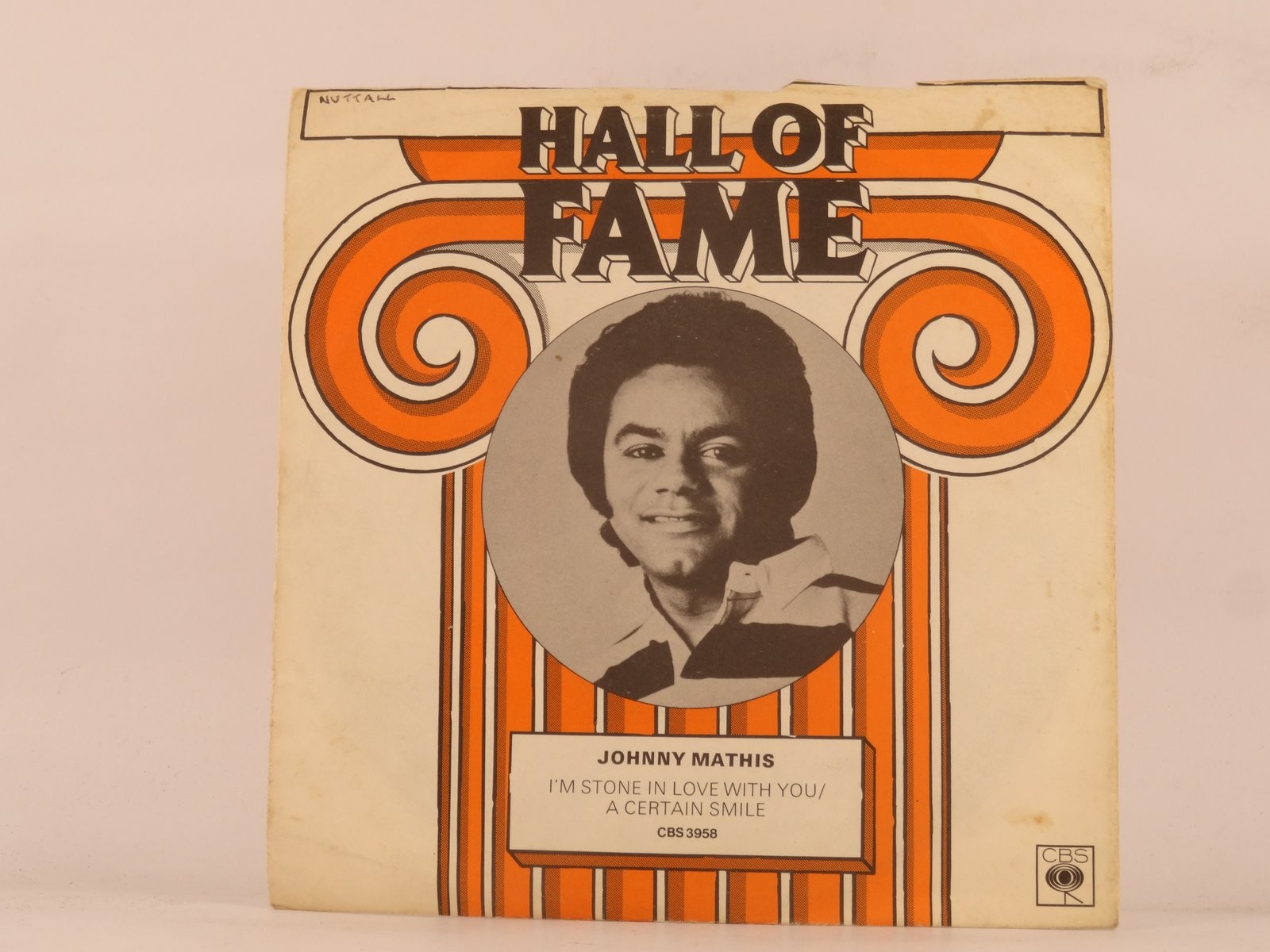 JOHNNY MATHIS I'M STONE IN LOVE WITH YOU (114) 2 Track 7" Single including Pictu