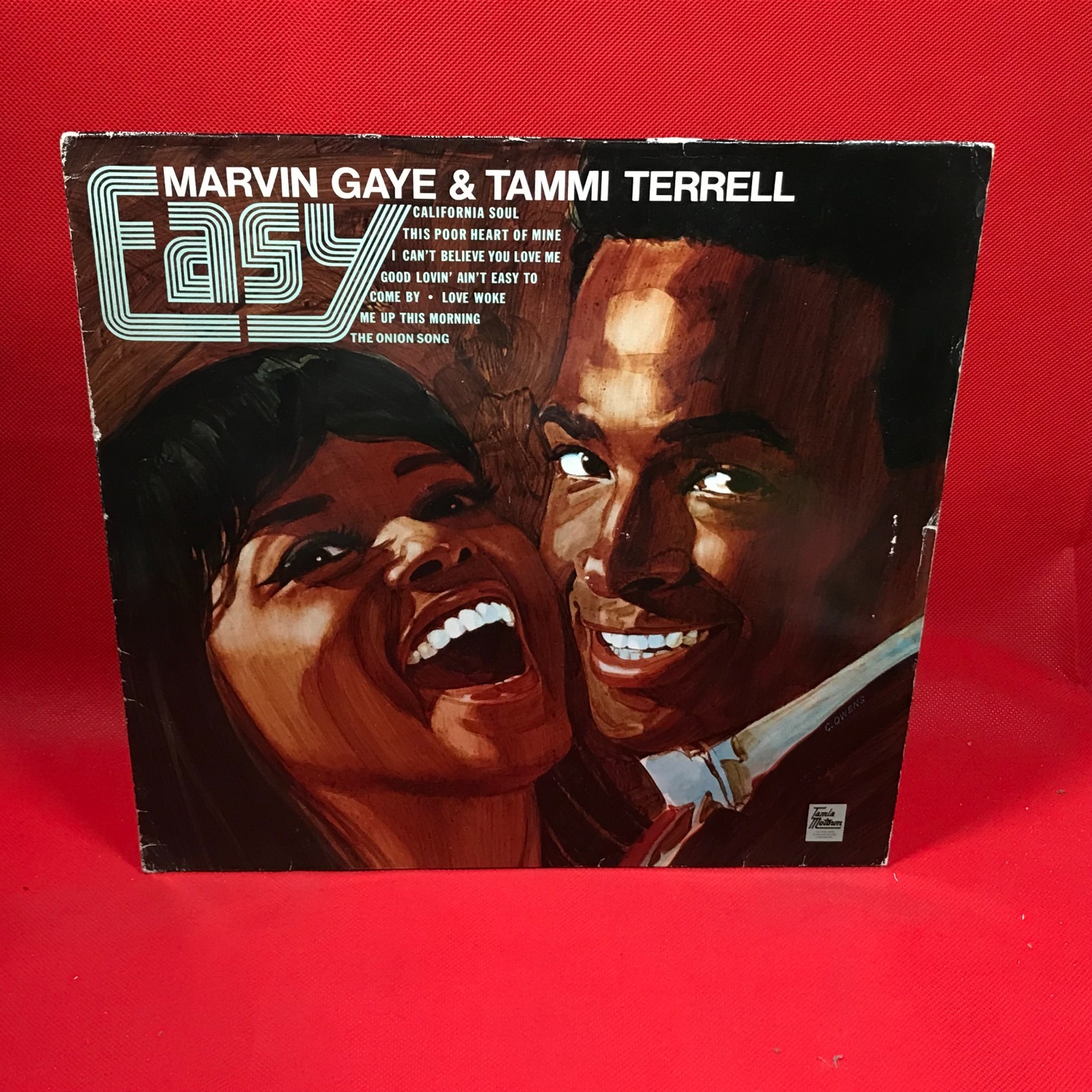 MARVIN GAYE & TAMMI TERRELL Easy 1986 PROMO vinyl LP Motown The Onion Song