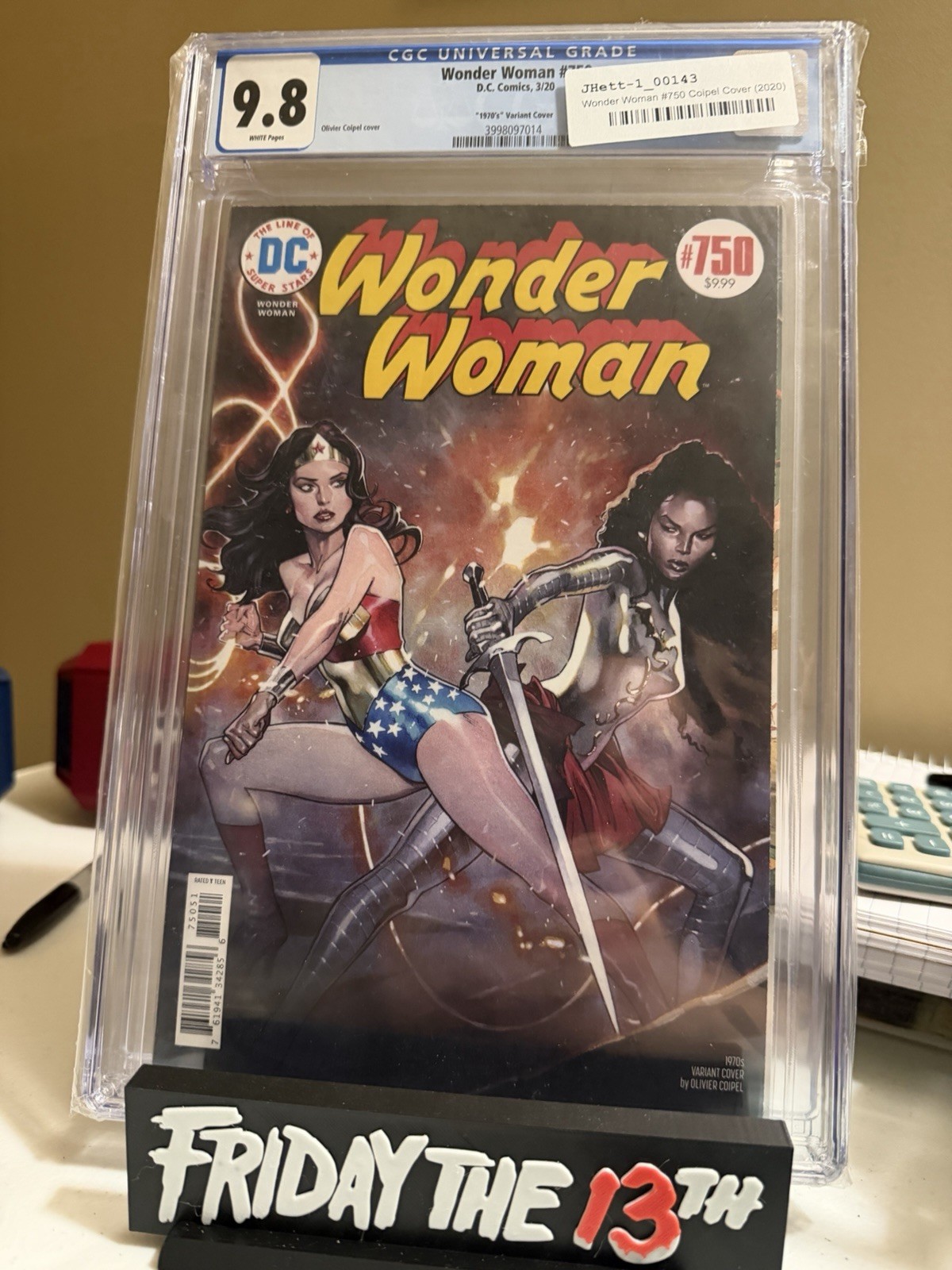 Wonder Woman #750 (2020) Olivier Coipel (variante anni '70 CGC 9.8