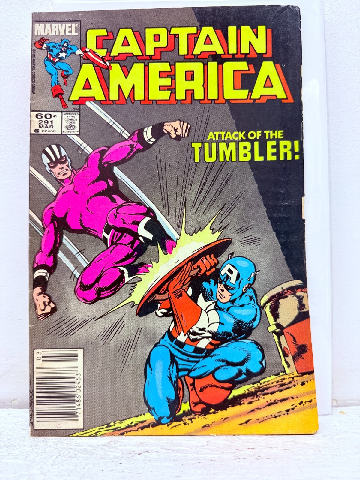 Captain America #291 1984 Marvel Comics Bicchiere Erba Trimpe Edicola