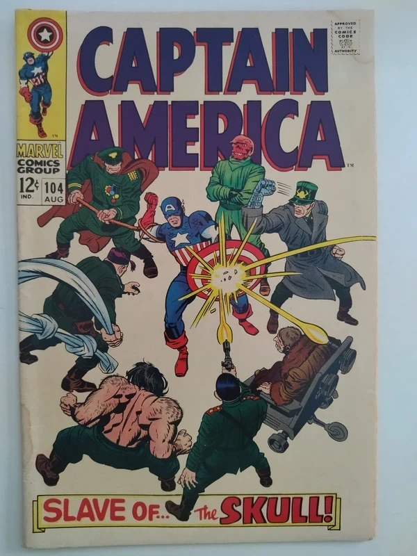 Comics VO * Captain America #104 * Jack Kirby * Marvel 1968