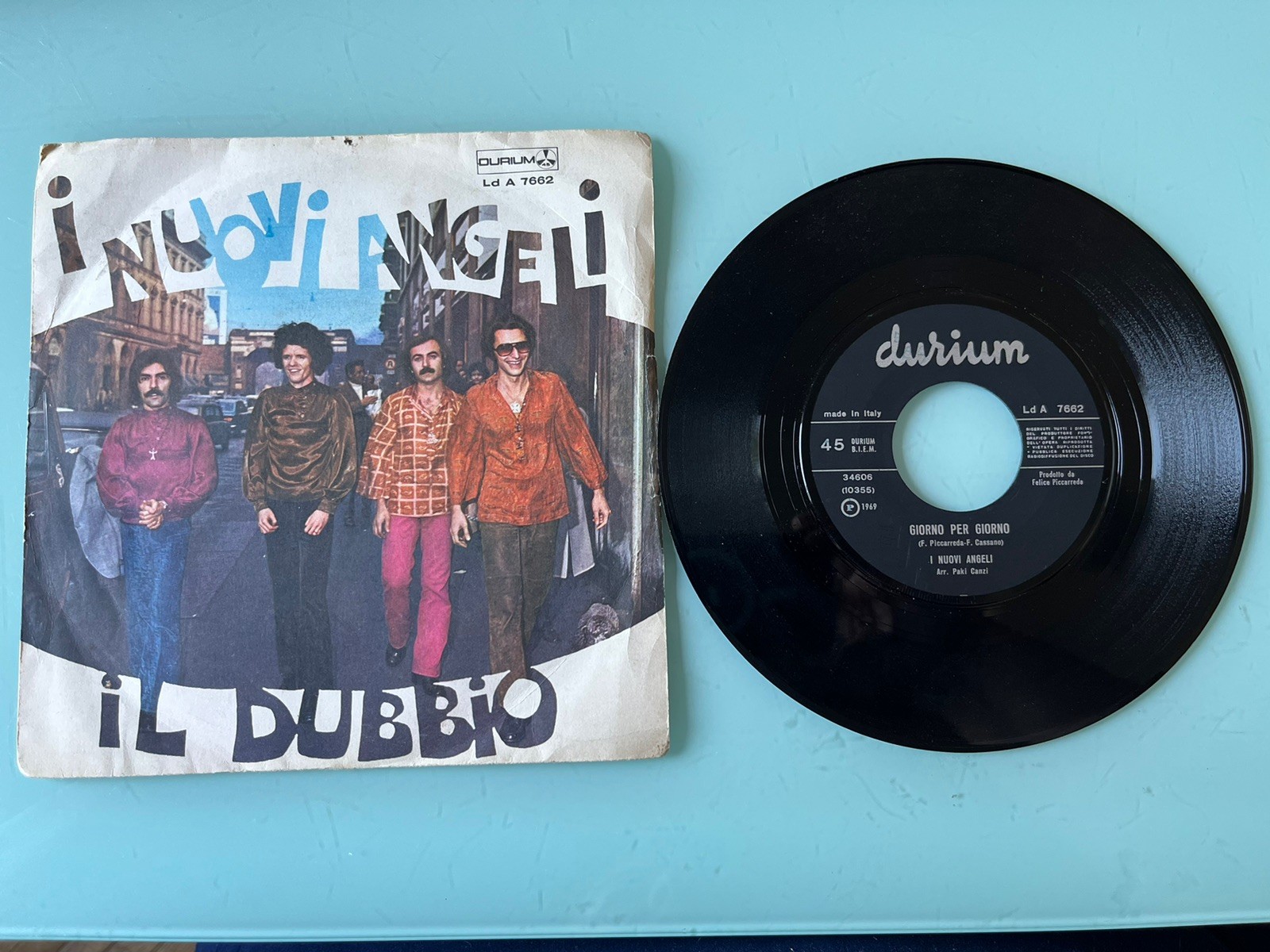 Vinile 45 Giri I Nuovi Angeli - Il dubbio / Giorno per giorno - Ld A - 1969