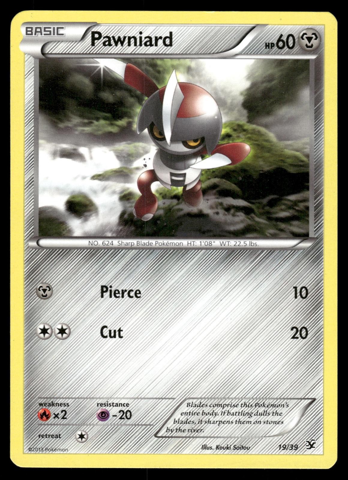Pawniard - 19/39 - MP - Kalos Starter Set