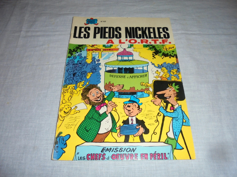 BD Les Pieds Nickelés 62 : Les Pieds Nickelés à l'O.R.T.F. Editions SPE 1981
