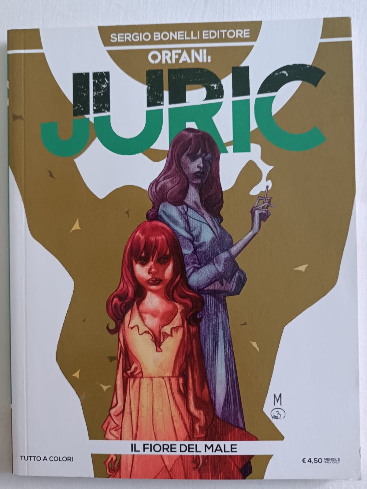 JURIC 1 IL FIORE DEL MALE Orfani 37 Sergio Bonelli Editore 2016 Recchioni Colori