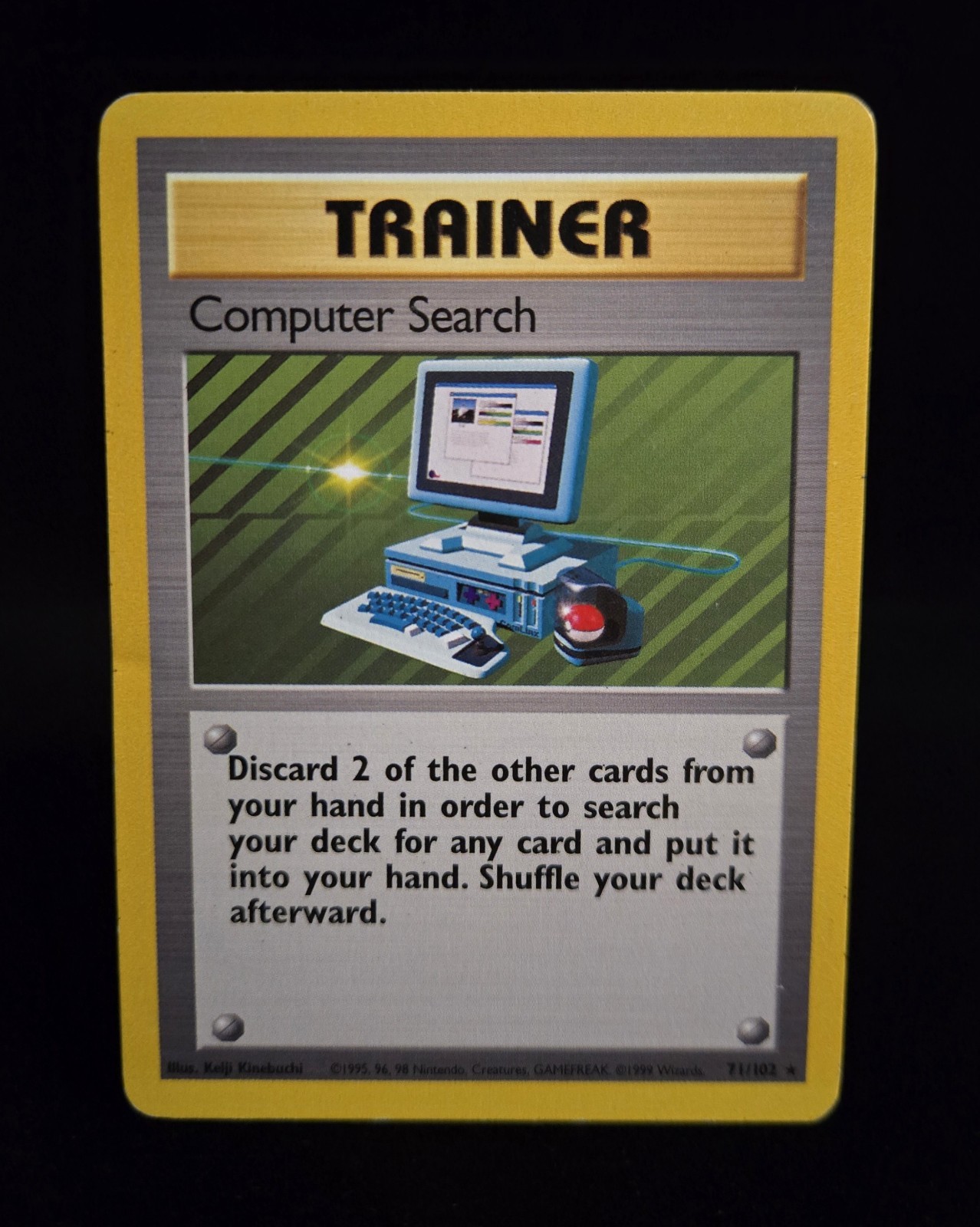 Pokémon TCG - RICERCA COMPUTER - #71 - RARO - ILLIMITATO - SET BASE (1999) - LP