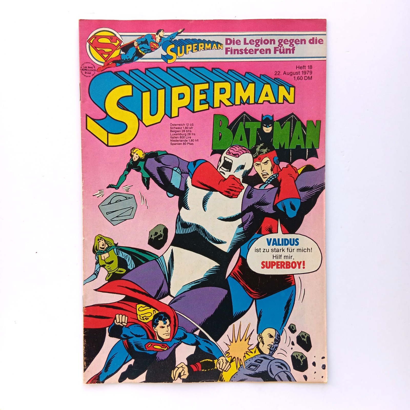Superman Batman Quaderno 18 (1979) con Angolo da Collezione, Ehapa Z 1