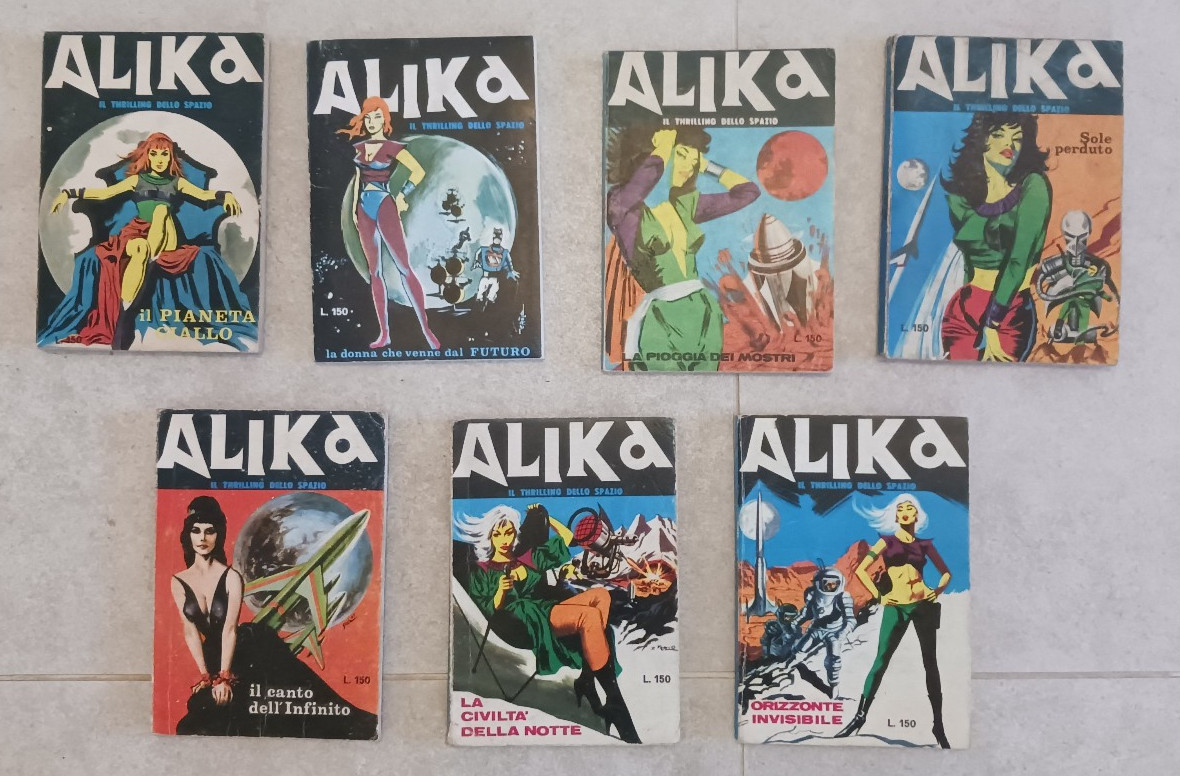 Alika numéro 1 à 7 - Édition originale italienne - Bon état